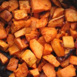 Maple- Roasted Sweet Potatoes