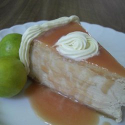Guava Cheesecake With Cashew-Ginger Crust