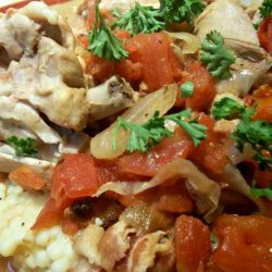 Wine & Tomato Braised Chicken -- Crock Pot