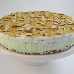 Easter Pistachio Almond Pudding Pie