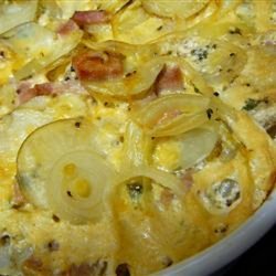 Easy Scalloped Potatoes and Ham