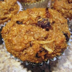 Healthy Raisin Coconut Muffins