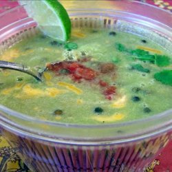 Avocado Soup With Green Peppercorns