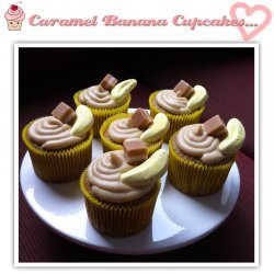 Caramel Banana Cupcakes