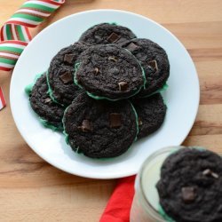 Mint Chocolate Dipped Cookies
