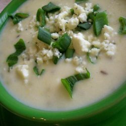 Creamy Celery Soup With Blue Cheese