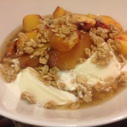Bobby Flay's Grilled Peach Cobbler a La Mode