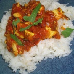 Indonesian Chicken in Galangal-Tomato Sauce