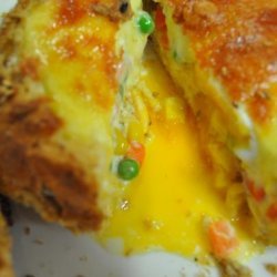 Veggies and Egg in a Bread Roll