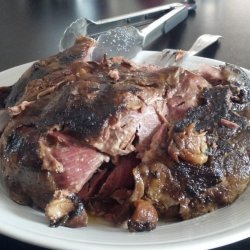Leg of Lamb With Bacon