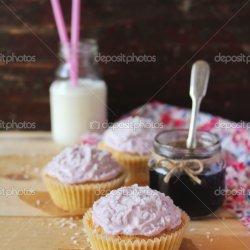 Jam Filled Cream Cheese Cupcakes