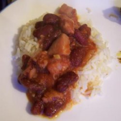 Red Beans and Rice With Ham and Chorizo