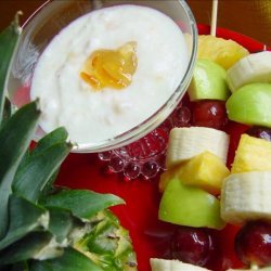 Fruit Kabobs With Coconut Dressing
