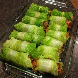 Stuffed Asian Cabbage Rolls
