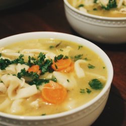 Grandma's Chicken Soup with Homemade Noodles