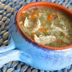 Tarragon Chicken and Rice Soup