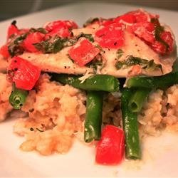 Easy Tilapia with Wine and Tomatoes