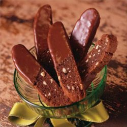Dark Chocolate Hazelnut Biscotti