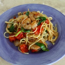 Shrimp Florentine With Pasta