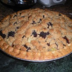 Easy Shmeeshy-Healthier Blackberry Apple Crumb Pie