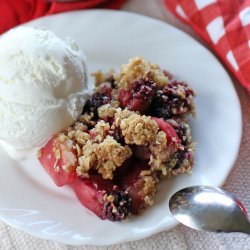 Apple and Mixed Berry Crumble