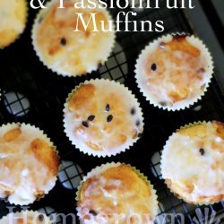 Passionfruit and White Chocolate Muffins