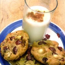 Rum-Drunk Cranberry Hazelnut Cookies
