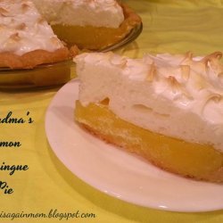 Grandma's Lemon Meringue Pie