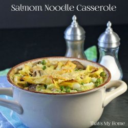 Salmon Casserole with Noodles