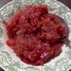 Cranberry-Tangerine Sauce With Apples & Almonds