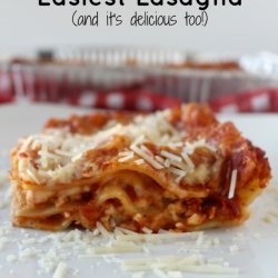 World's Easiest Lasagna