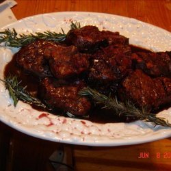 Beef Tenderloin with Port-Rosemary Sauce