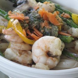 Grilled Shrimp and Noodle Salad