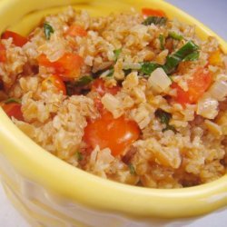 Bulgur Pilaf With Tomatoes, Shallots and Mint.
