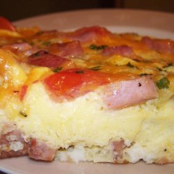 Herbed Ham and Cheddar Frittata