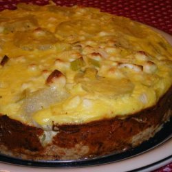 Potato Pie With Leeks and Feta Cheese