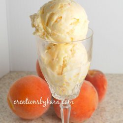 Easy Peach Ice Cream