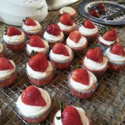 Berry-Topped White Cupcakes