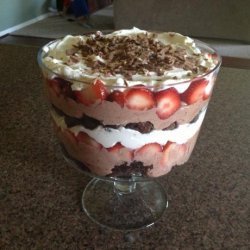Ultimate Chocolate Strawberry Trifle