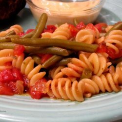Skillet Green Beans and Noodles