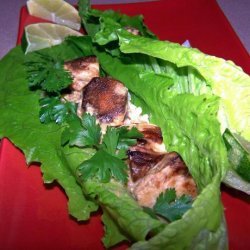 Ginger Chicken and Peanut Sauce Wraps