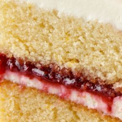 Raspberry-Lemon Cream Cake