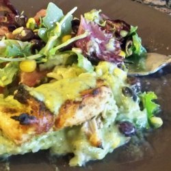 Chicken With Poblano Sauce