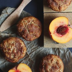 Oat Peach Muffins