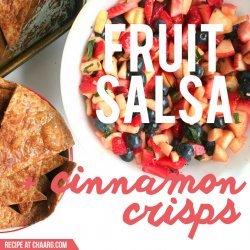 Fruit Salsa and Cinnamon Crisp