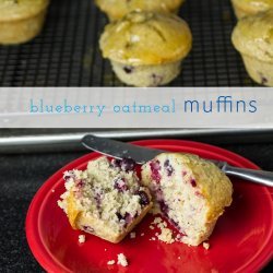 Oatmeal Blueberry Lemon Muffins