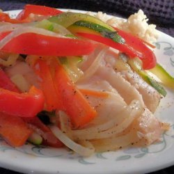 Orange Roughy With Tarragon and Vegetables