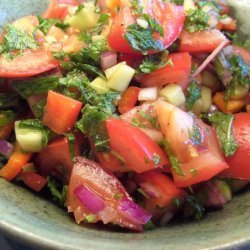 Tomato and Mint Salad With Pomegranate Dressing
