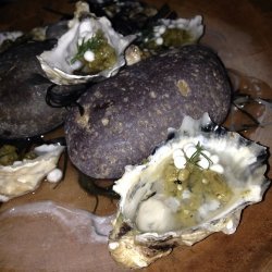 Oysters With Horseradish Cream