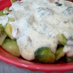 Brussels Sprouts in Creamy Mustard Sauce